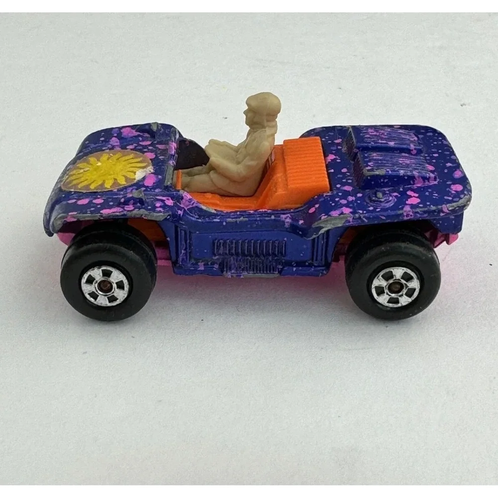 Vtg 1973 Matchbox Rolamatics No 47 Beach Hopper Purple Pink Splatter‎ Lesney